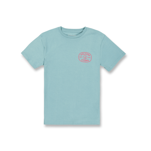 VOLCOM BOY'S PRODUCE SHORT SLEEVE TEE - COASTAL BLUE