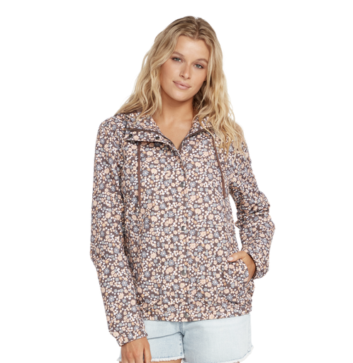 VOLCOM WOMEN'S ENEMY STONE JACKET - SLATE GREY