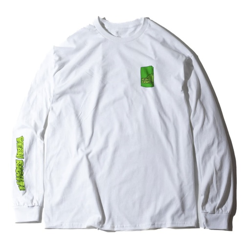 LONG SLEEVE T-SHIRT GIRL YEAH RIGHT - BLANC