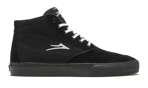 LAKAI SKATE SHOES RILEY 3 HIGH - BLACK/BLACK/SUEDE