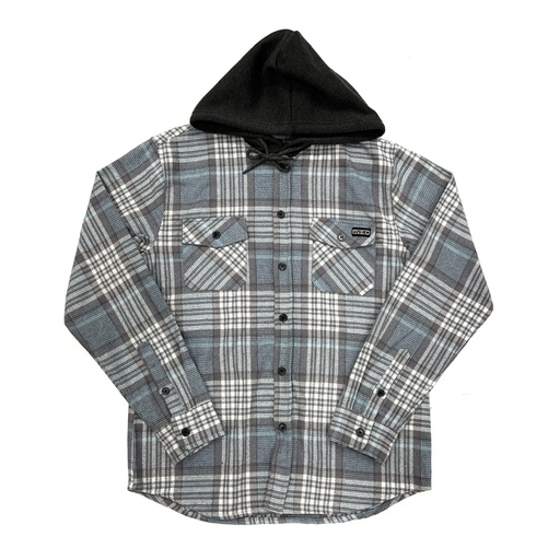 Chemise 5-0 Flannel Capuche Everett - Bleu