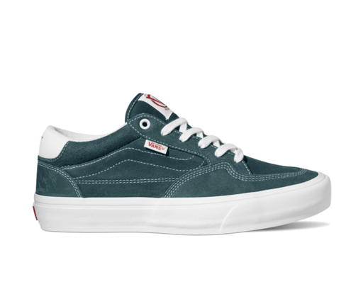 VANS ROWAN SKATE SHOES - LEATHER BLUE