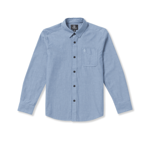 CHEMISE VOLCOM JUNIOR PLAY DATE KNIGHT LONG SLEEVE - CHAMBRAY