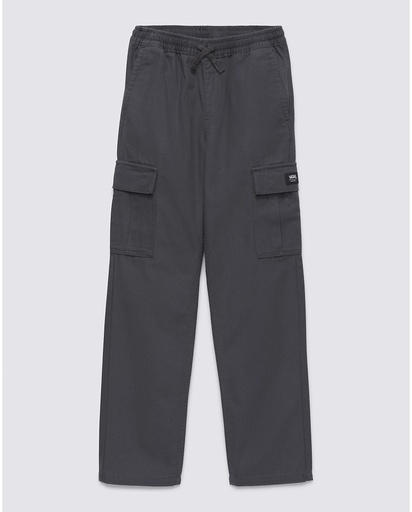 VANS BOY'S RANGE ELASTIC CARGO PANT - ASPHALT