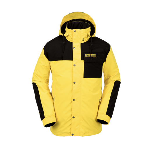 VOLCOM LONGO GORE-TEX SHELL JACKET - BRIGHT YELLOW