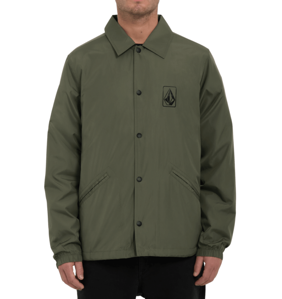 MANTEAU VOLCOM SKATE VITALS COACHES JACKET - SQUADRON GREEN