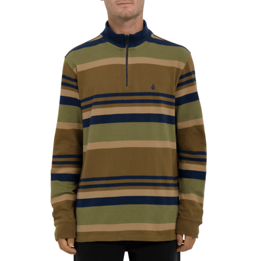 VOLCOM FORGER LONG SLEEVE CREW - MUD