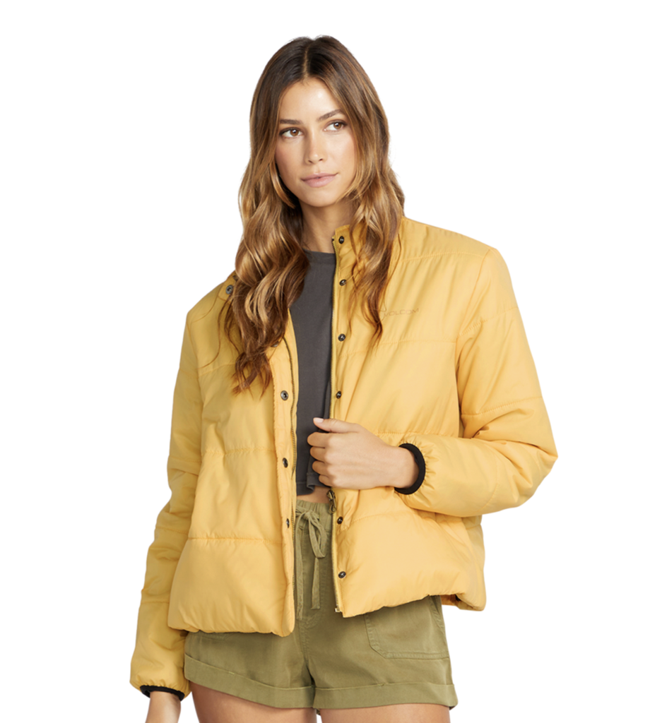 MANTEAU VOLCOM NOT ENUFF PUFF JACKET POUR FEMME - DUST GOLD