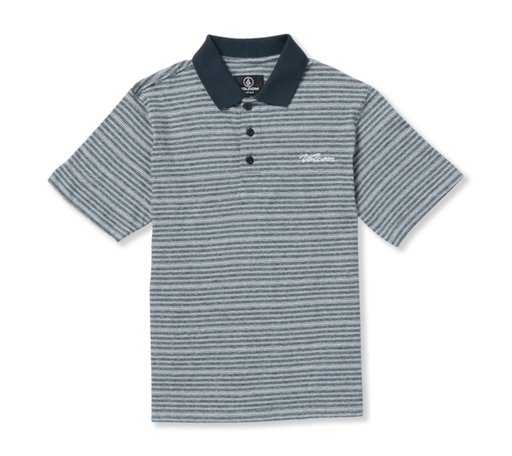 VOLCOM BOYS STATIC STONE POLO SHORT SLEEVE - NAVY