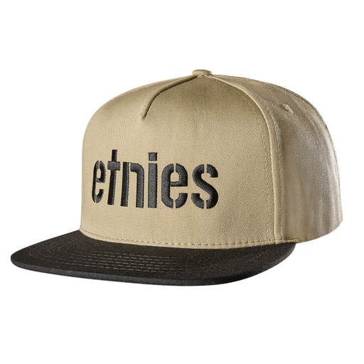 ETNIES CORP SNAPBACK HAT - KHAKI