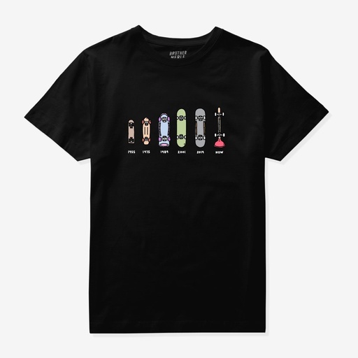 BROTHER MERLE T-SHIRT SKATE EVOLUTION - BLACK