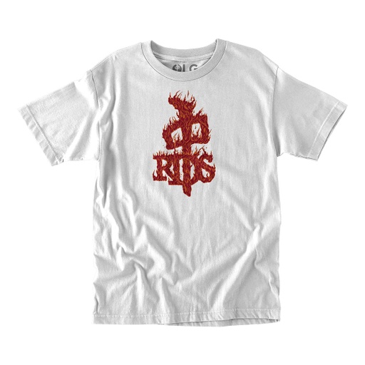 RDS T-SHIRT OG CAMP FIRE - WHITE