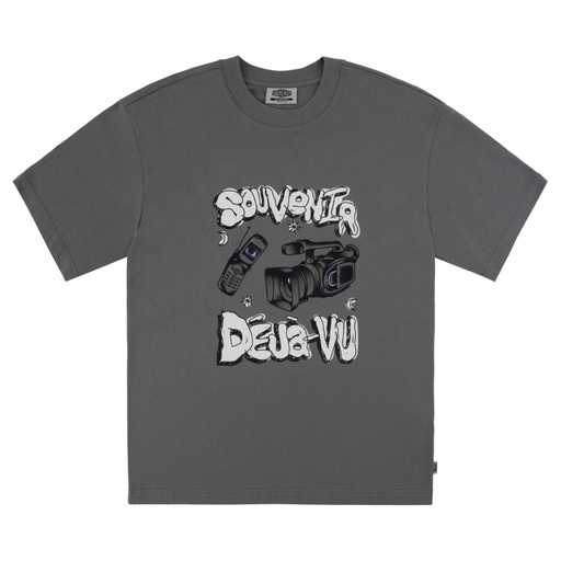 SOUVENIR DÉJA VUE SHORT SLEEVE TEE - GREY