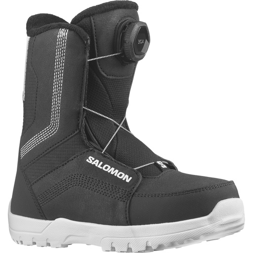 BOTTES SALOMON WHIPSTAR BOA - NOIR/NOIR/BLANC