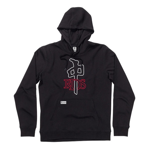 RDS HOODIE  OG OUTLINE - BLACK