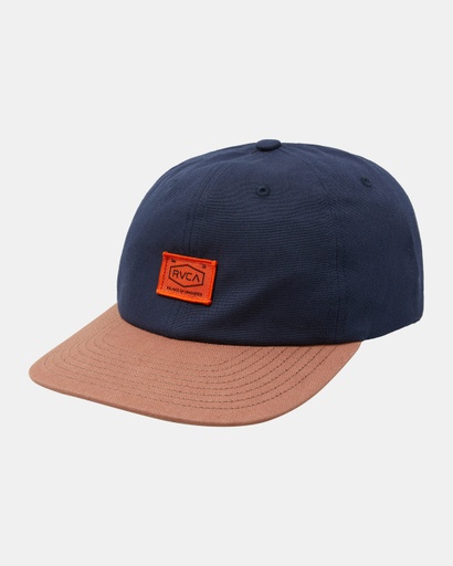 RVCA CHAINMAIL BASEBALL CAP - INDIGO