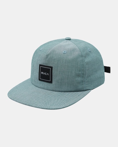 RVCA WARREN CLIPBACK BASEBALL CAP - COLLEGE GREEN