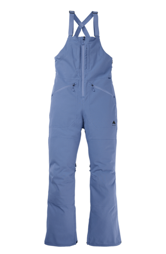 BURTON WOMEN'S RESERVE 2L STRECH BIB PANTS - SLATE BLUE