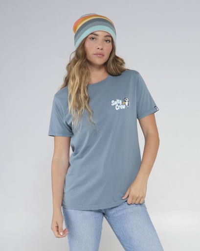 SALTY CREW FISH N CHIPS BOYFRIEND TEE - ATLANTIC GREEN