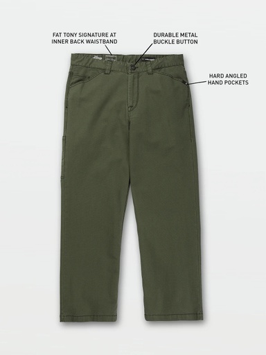 PANTALON VOLCOM V ENTERTAINMENT FAT TONY KRAFTSMAN - SQUADRON GREEN