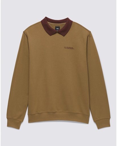 LONG SLEEVE VANS LOWERED COLLAR CREW - KANGAROO