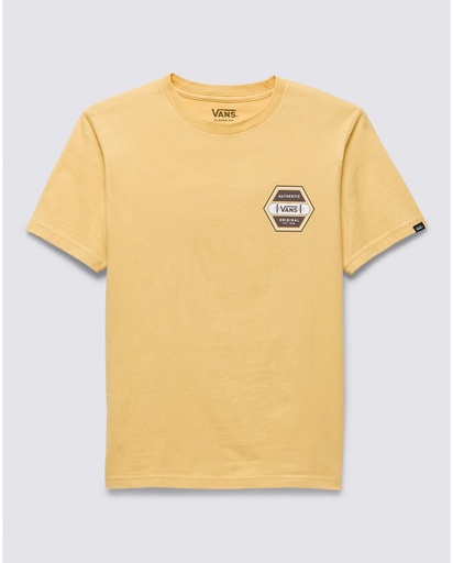 VANS KIDS SK8 AUTHENTIC 66 SHORT SLEEVE TEE - OCHRE