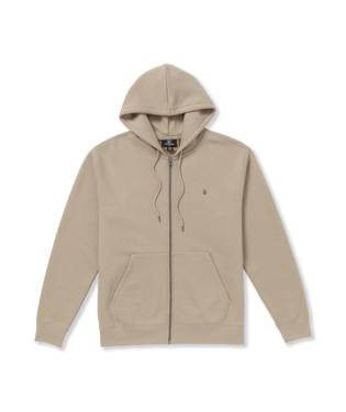 VOLCOM SINGLE STONE ZIP HOODIE - KHAKI