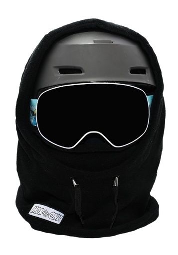 Cagoule MDXONE avec boutons à l'intérieur pour ajouter des pompoms - Noir