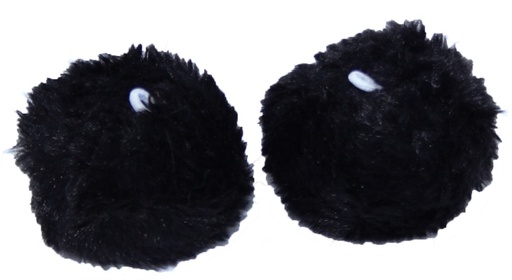 POMPOMS MDXONE POUR CAGOULE - NOIR