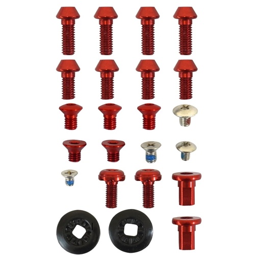 PIÈCES SPARK R&D BINDING HARDWARE PRO KIT - ROUGE
