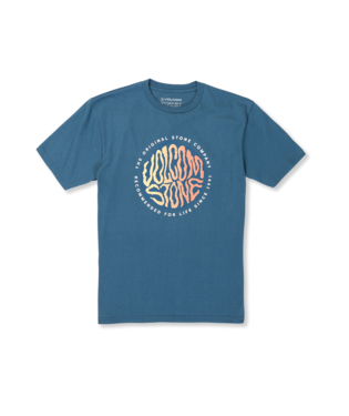 T-SHIRT VOLCOM ENFANT TWISTED UP SHORT SLEEVE - DARK BLUE