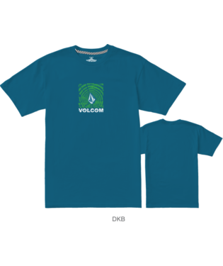 T-SHIRT VOLCOM YOUTH OCCULATOR SHORT SLEEVE TEE - DARK BLUE
