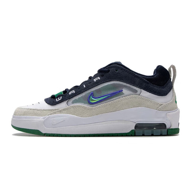 SOULIER NIKE SB AIR MAX ISHOD - WHITE/PERSIAN VIOLET-OBSIDIAN-PINE GREEN