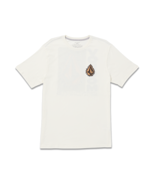 VOLCOM FLAMED SHORT SLEEVE TEE - OFF WHITE
