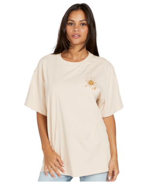 VOLCOM WOMEN'S FTY STONES THROW TEE - DUSTY ROSE