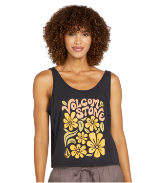 VOLCOM WOMEN'S TO THE BANK TANK - BLACK