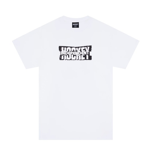 T-SHIRT HOCKEY X INDY DECAL - BLANC