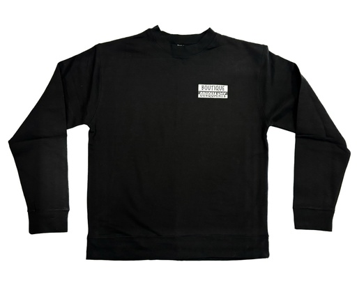 Coton Ouaté Crewneck 5-0 Cinquante - Noir 
