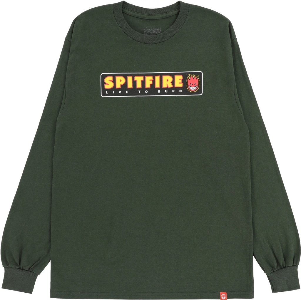 SPITFIRE LTB LONG SLEEVE T-SHIRT - FOREST GREEN