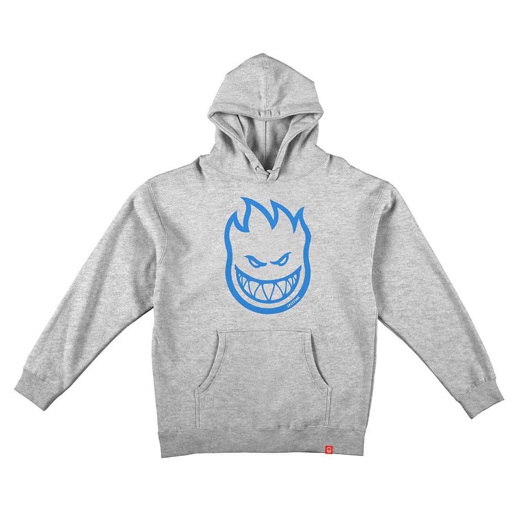 SPITFIRE BIGHEAD YOUTH PULLOVER HOODED SWEATSHIRT - GREY HEATHER/BLUE