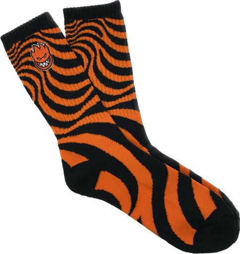 BAS SPITFIRE BIGHEAD FILL SWIRL SOCK - ORANGE/NOIR