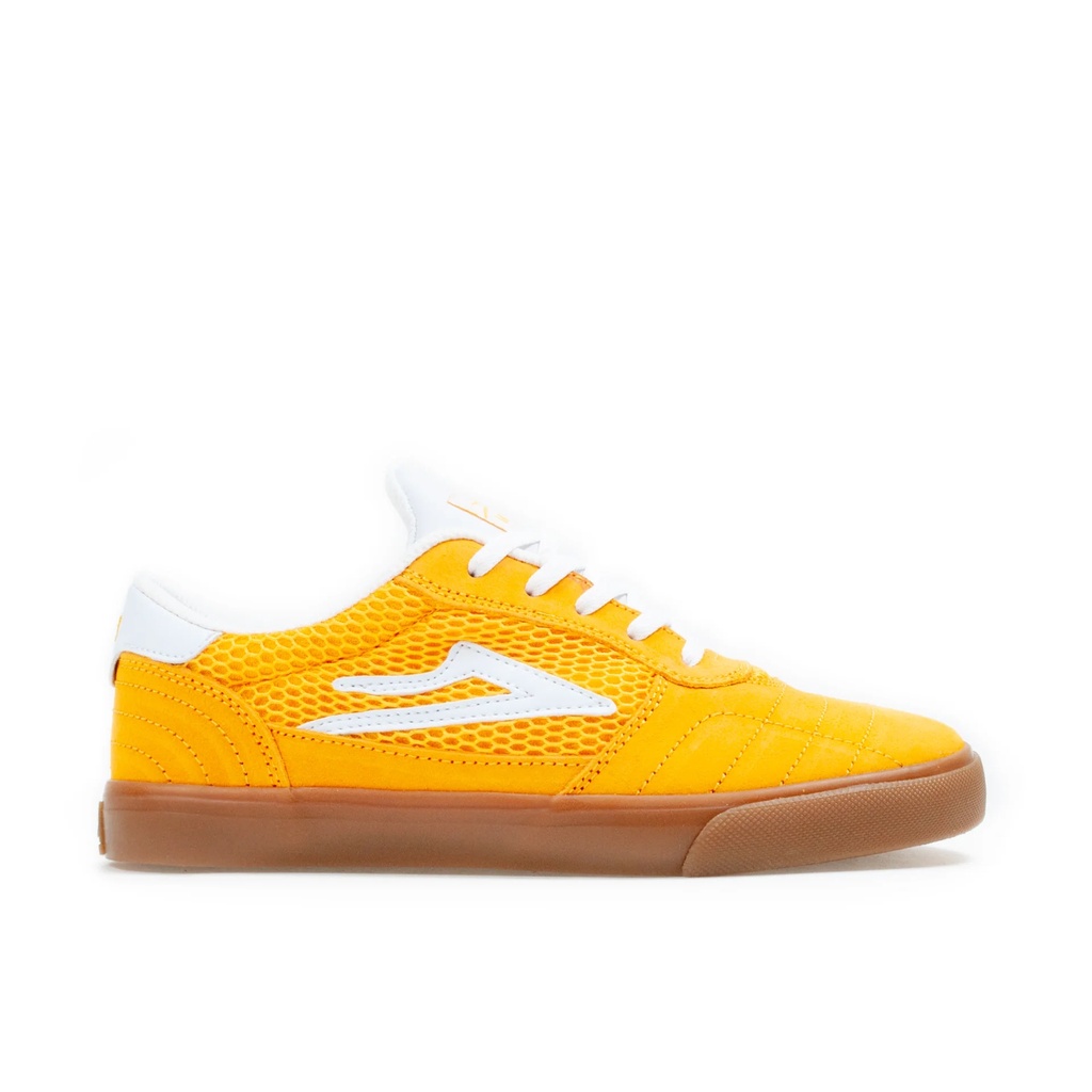 LAKAI SKATE SHOES CAMBRIDGE KIDS - GOLD/GUM SUEDE 