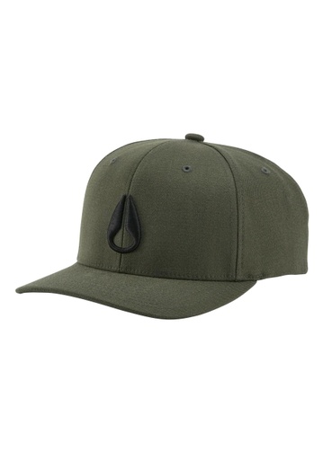 CASQUETTE NIXON DEEP DOWN FLEX FIT ATHLETIC FIT - OLIVE/NOIR