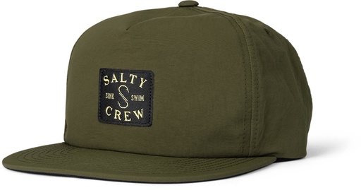 CASQUETTE SALTY CREW CLUBHOUSE 5 PANEL - OLIVE