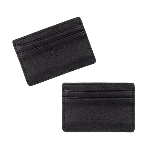 PORTEFEUILLE RDS CARD HOLDER LEATHER - NOIR 