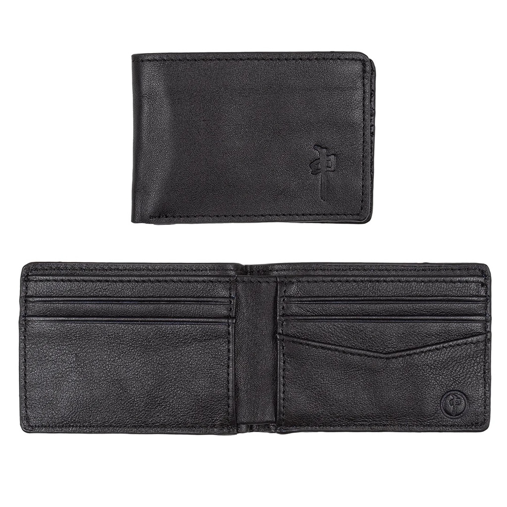 PORTEFEUILLE RDS GENUINE LEATHER - NOIR 