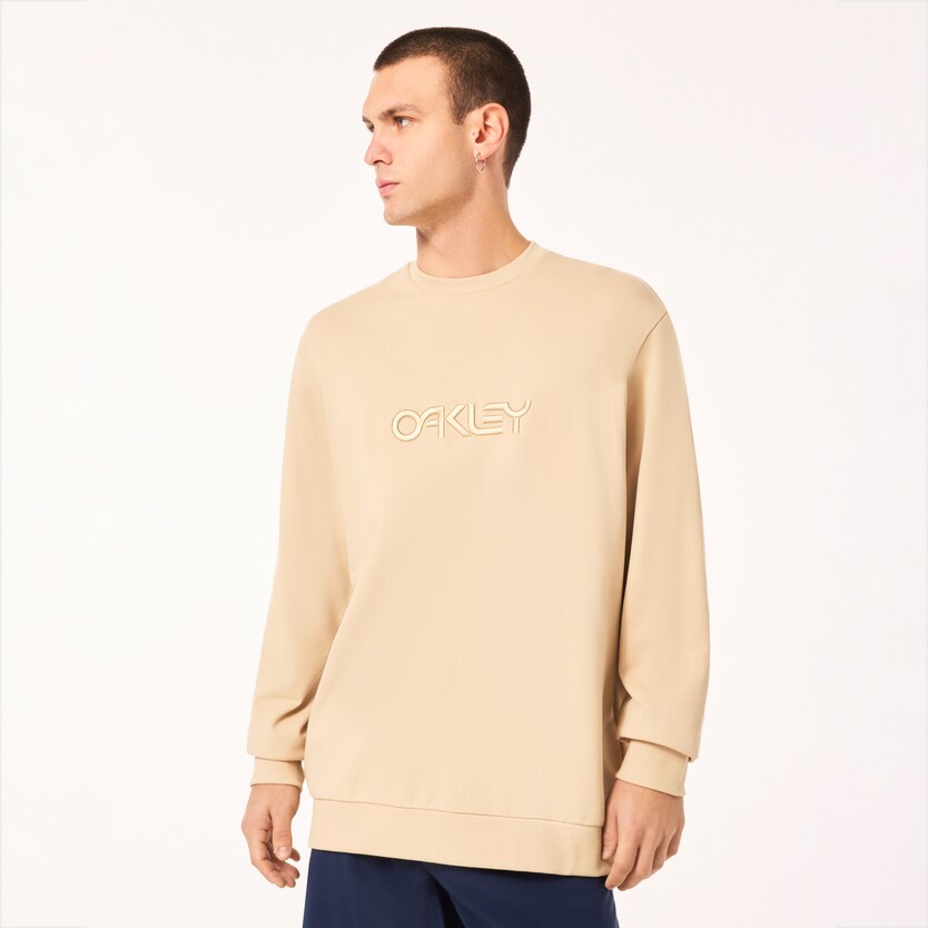 OAKLEY EMBROIDERED B1B CREWNECK - HUMUS