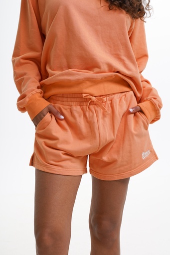 SHORT NOTICE THE RECKLESS CANYON ROAD MATCHING SET SHORT - ORANGE