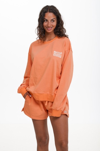NOTICE THE RECKLESS CANYON ROAD MATCHING SET CREWNECK - ORANGE