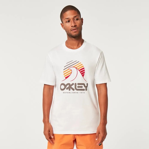 T-SHIRT OAKLEY ONE WAVE B1B SHORT SLEEVE TEE - BLANC 